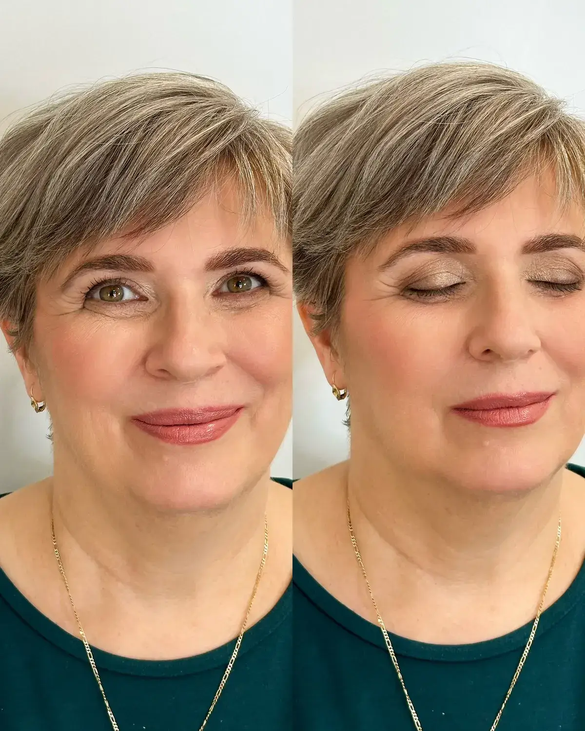 Alkalmi smink előtte-utána — természetes hatású smink, FRUBEAUTY Zugló, Egressy út