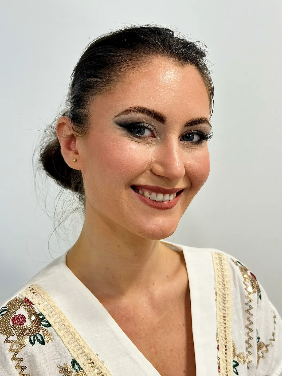 Alkalmi smink vendégen — hangsúlyos szemsmink, FRUBEAUTY Budapest, Egressy út