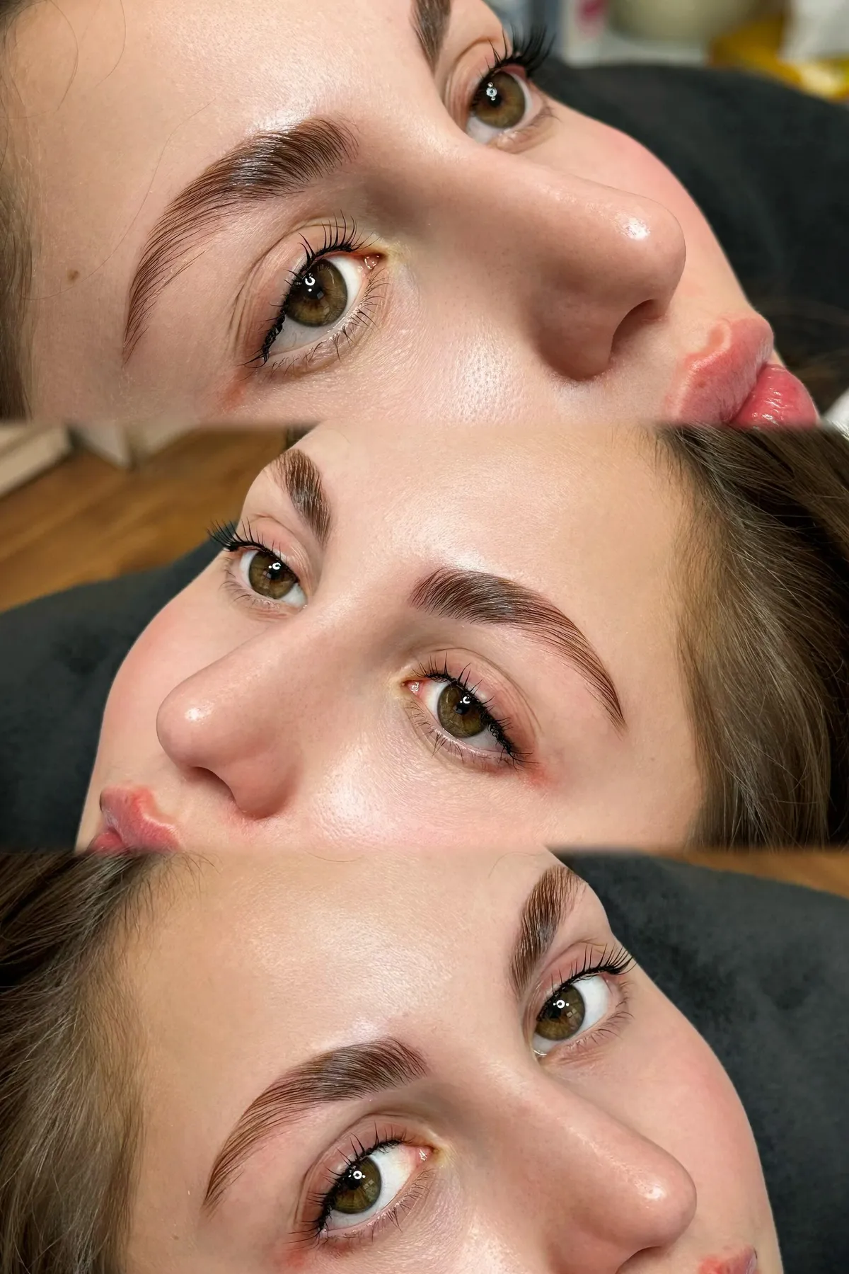 Szemöldök laminálás munka — előtte/utána, FRUBEAUTY Zugló
